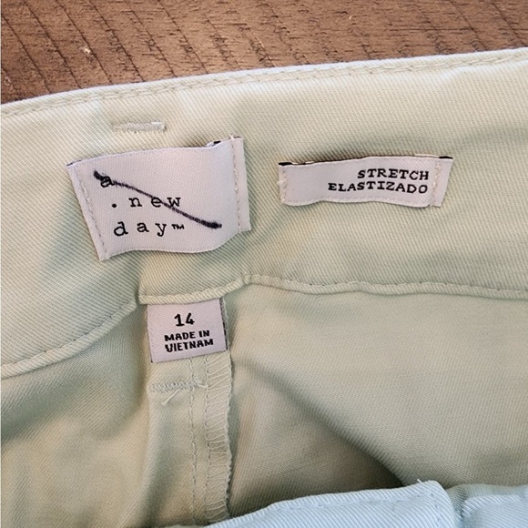 A New Day mint green Stretch Pants size 14 - Picture 3 of 3